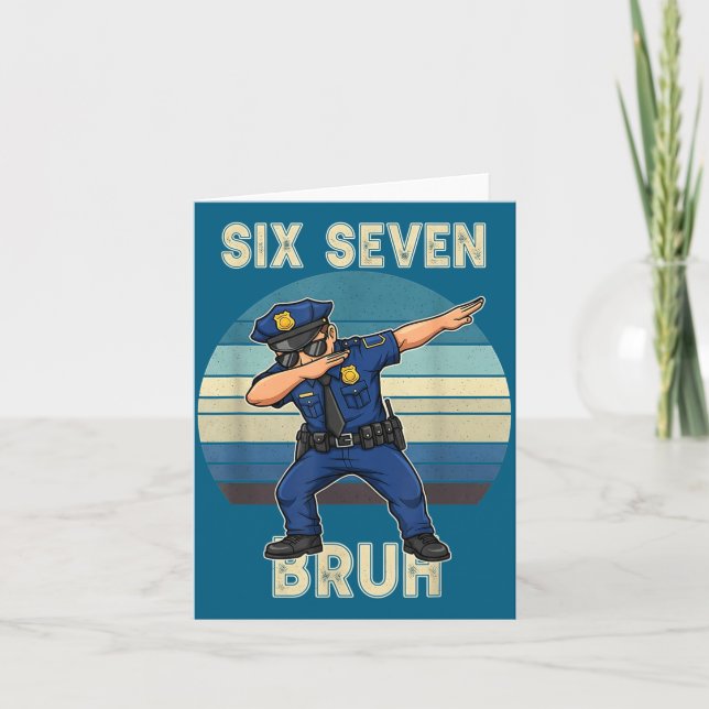 Carte Œuvre d'art Vintage 67 Meme Six Seven (Devant)