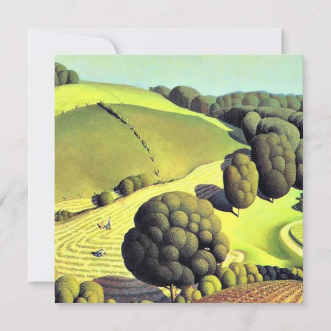 Carte Oeuvre de Grant Wood, Young Corn (Devant)