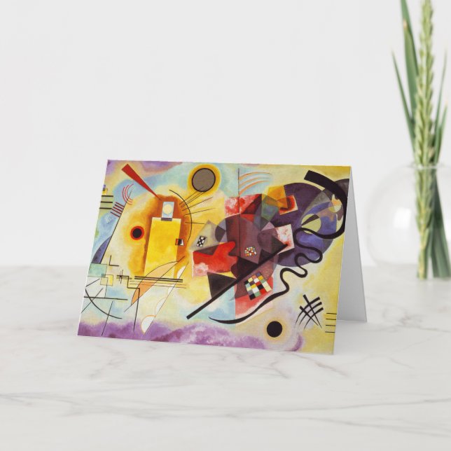 Carte OEuvre d'expressionniste abstraite moderne de Kand (Devant)