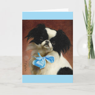 Carte Oeuvre vintage - Portrait d'une menton japonaise,