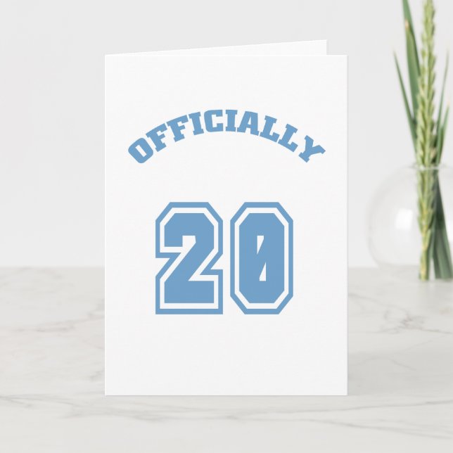 Carte Officiellement 20 (Devant)