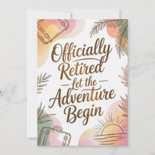 Carte Officiellement à la retraite – Que l'aventure comm