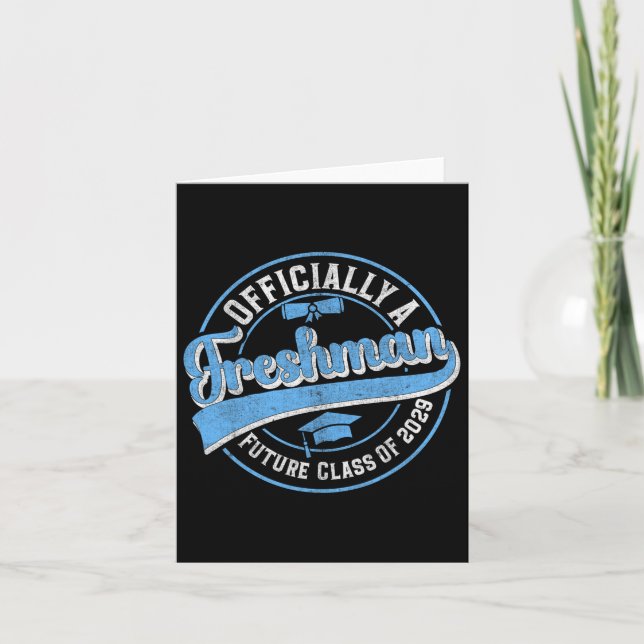 Carte Officiellement Un Freshman Cl De 2029 Premier Jour (Devant)
