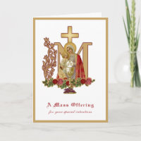 Offrande de messe catholique Vierge Marie Jésus