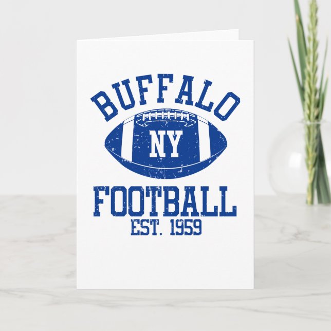 Carte Offre cadeau du fan de football de Buffalo (Devant)