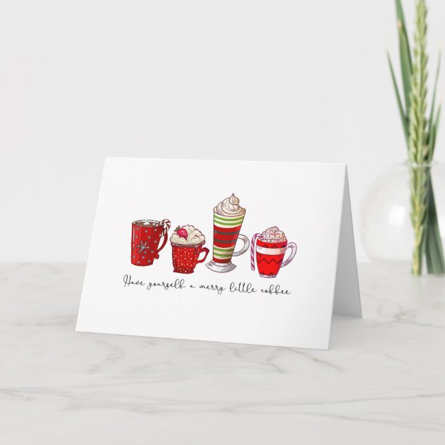 Carte Offrez-vous un joyeux petit café Noël (Devant)