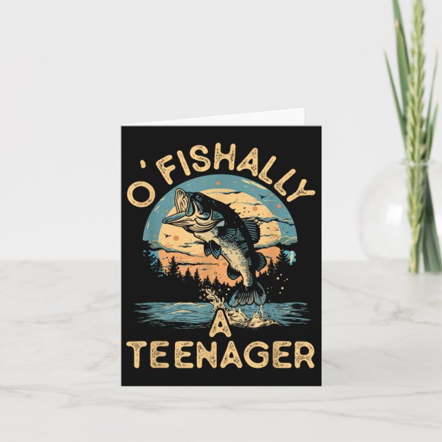 Carte Ofish Un adolescent Funny Pêche Ados Garçons Fille (Devant)