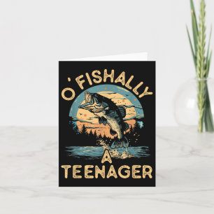 Carte Ofish Un adolescent Funny Pêche Ados Garçons Fille
