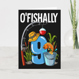 Carte O'fishally 9 ans 9ème anniversaire pêche