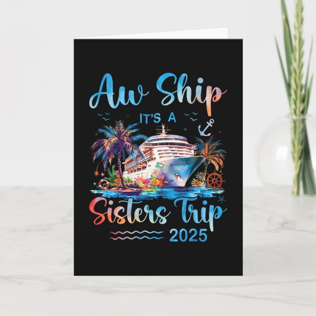 Carte Oh Bateau C'est Un Voyage De Sœurs 2025 Vacances C (Devant)