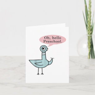 Carte Oh, Bonjour Les Petits Écoliers Mignon Pigeon Écol
