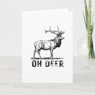 Carte Oh Cerf Expression Graphique Audacieuse