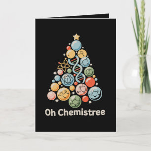 Carte Oh Chemistree Science Chimie Labo Noël Xmas