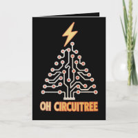 Oh Circuitree Électricien Sapin de Noël Xmas