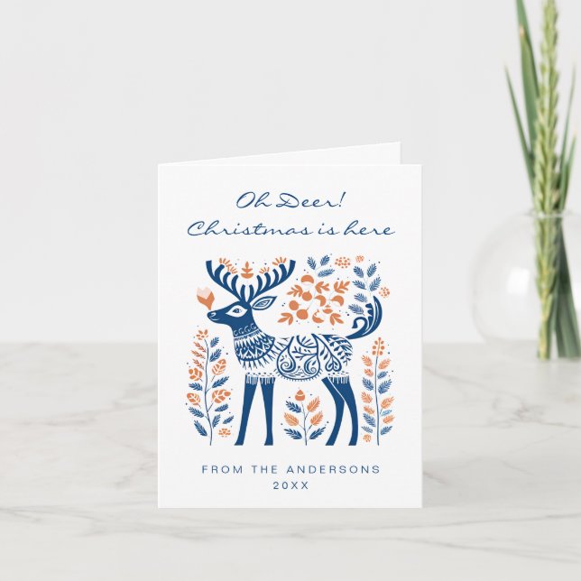 Carte Oh Deer Christmas (Devant)