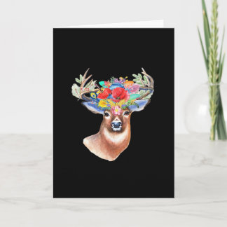 Carte Oh Deer Modern Artistic Style Folded Greeting Card
