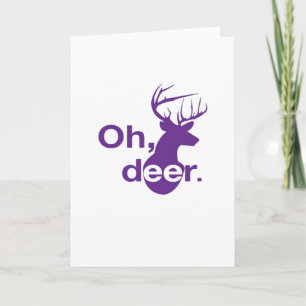 Carte Oh Deer Style Bois Naturel