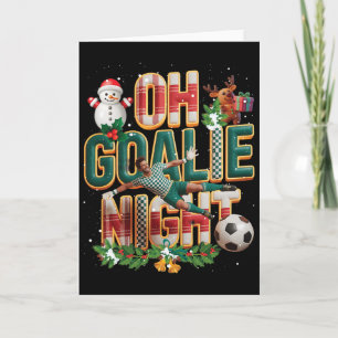 Carte Oh Gardien de Nuit Football Gardien de but Joyeux