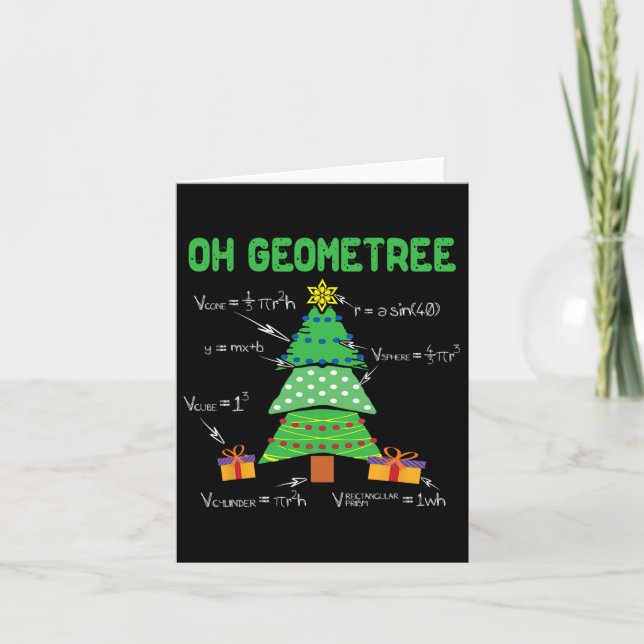 Carte Oh Geometree Géométrie Mathématiques Science Profe (Devant)