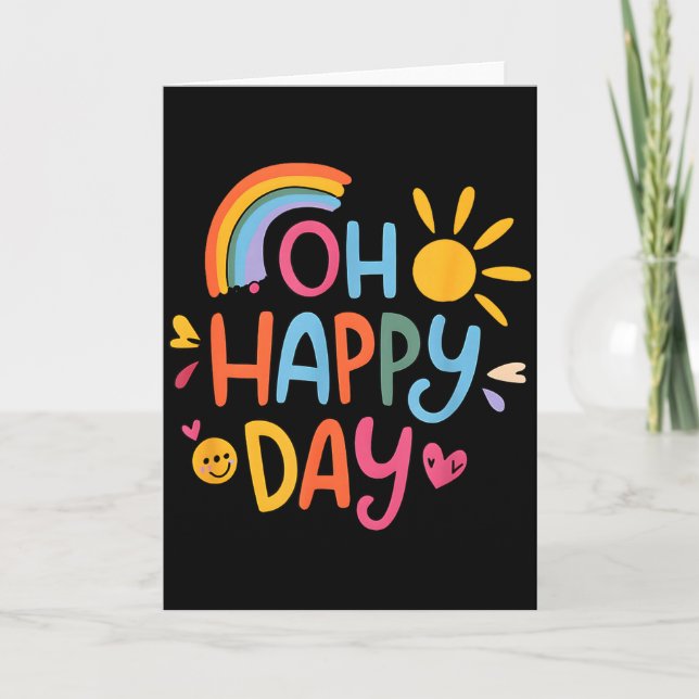Carte Oh Happy Day  (Devant)