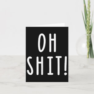 Carte Oh humour adulte jurons sarcasme 