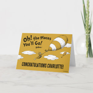 Carte Oh, les endroits où vous irez ! Rétro remise des d