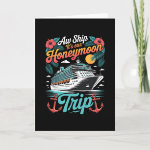 Carte Oh mince c'est notre voyage de noces assorti aux c