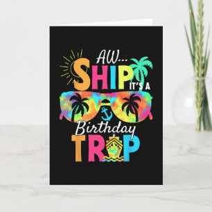 Carte Oh mon bateau c'est mon voyage d'anniversaire Croi