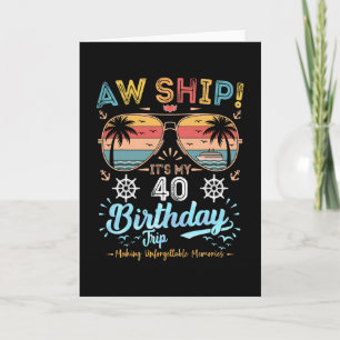 Carte Oh mon bateau ! C'est mon voyage d'anniversaire de