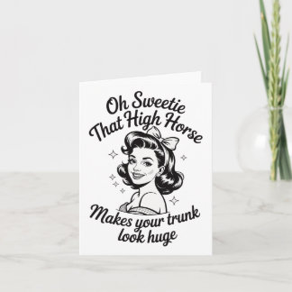 Carte Oh Mon Chéri, Ce Cheval Élevé Fait Apparaître Votr