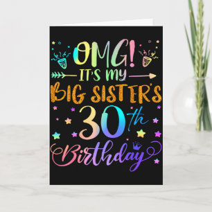 Carte Oh mon dieu, c'est les 30 ans de ma grande sœur, 3