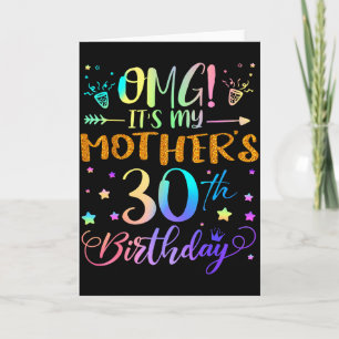 Carte Oh mon dieu, c'est les 30 ans de ma mère Douce 30