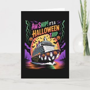 Carte Oh mon dieu, c'est un voyage d'Halloween drôle Cro