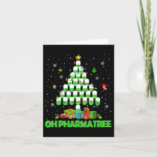 Carte Oh Pharmatree Arbre de Noël Médicaments pharmacie