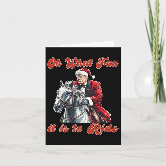 Carte Oh Quel Amusant De Faire Un Noël Humoristique À Tr (Devant)