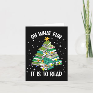 Carte Oh Quel Amusement C'Est De Lire L'Arbre De Noël L'