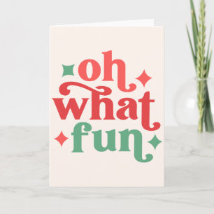Carte Oh Quel Plaisir - Typographie festive de fêtes
