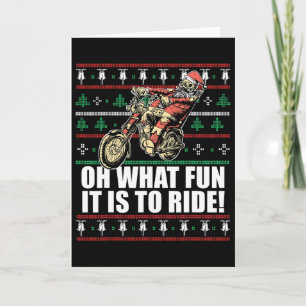 Carte Oh Quelle Joie De Monter Le Père Noël Noël Ugly Ch