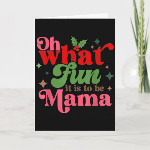 Carte Oh Quelle Joie D'être La Famille Mama Noël