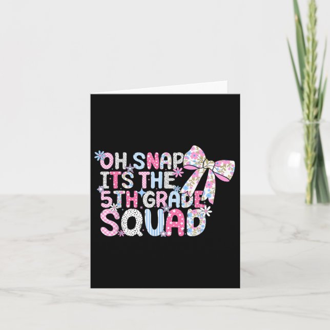 Carte Oh Retrouvez Son Escadron De 5E Année À L'École Gi (Devant)