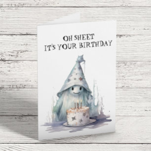 Carte Oh Sheet C'est ton anniversaire Fantôme Halloween