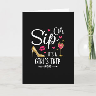 Carte Oh Sip C'est un voyage de filles 2025 Week-end de 