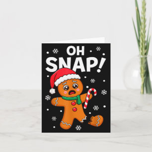 Carte Oh Snap Bonhomme en pain d'épices pour adultes enf