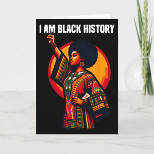 Carte Ohene je suis Mois de l'histoire des Noirs América