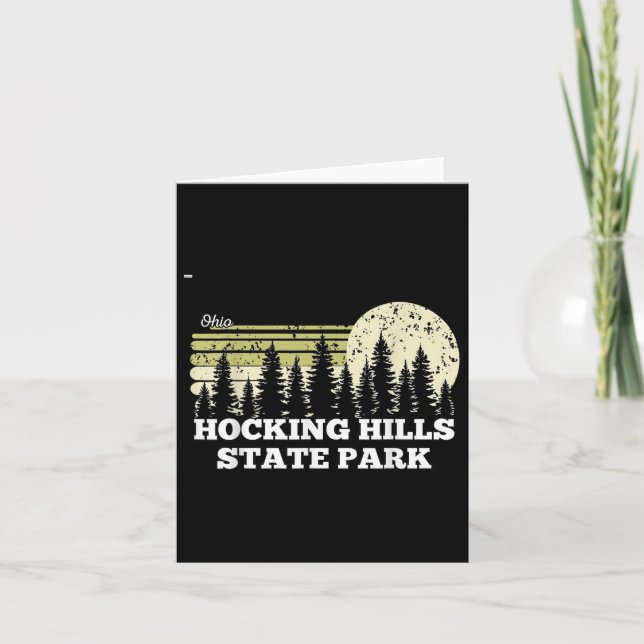 Carte Ohio Randonnée Hocking Hills State Park Trees Natu (Devant)