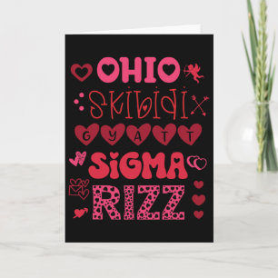 Carte Ohio Skibidi Gyatt Sigma Rizz la Saint-Valentin Mè