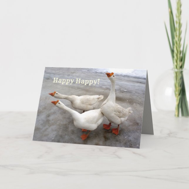 Carte Oie blanche (Devant)