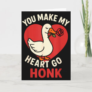 Carte Oie de la Saint-Valentin Amour Saint-Valentin - Vo