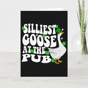 Carte Oie la plus idiote au pub St Patrick Hommes Femmes
