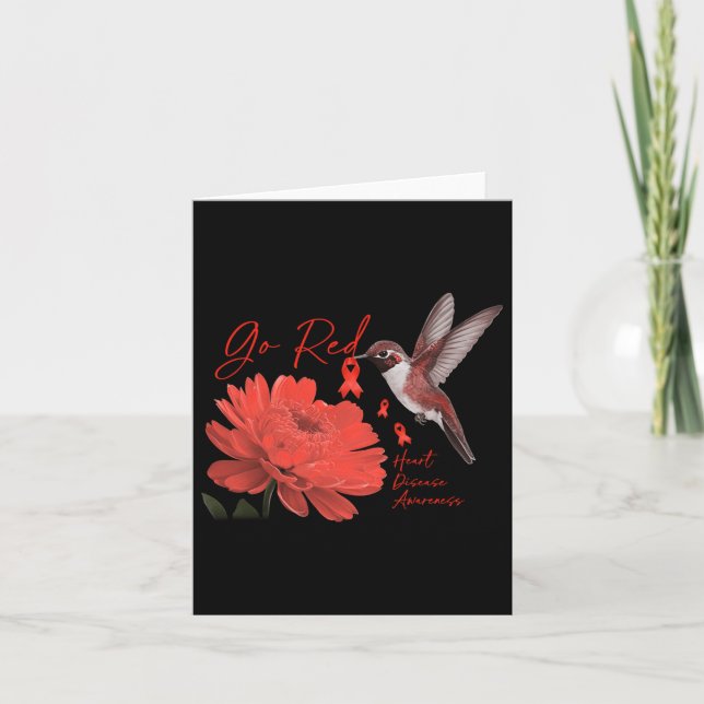 Carte Oiseau Aller Rouge Pour Les Femmes Prix Mois Des M (Devant)